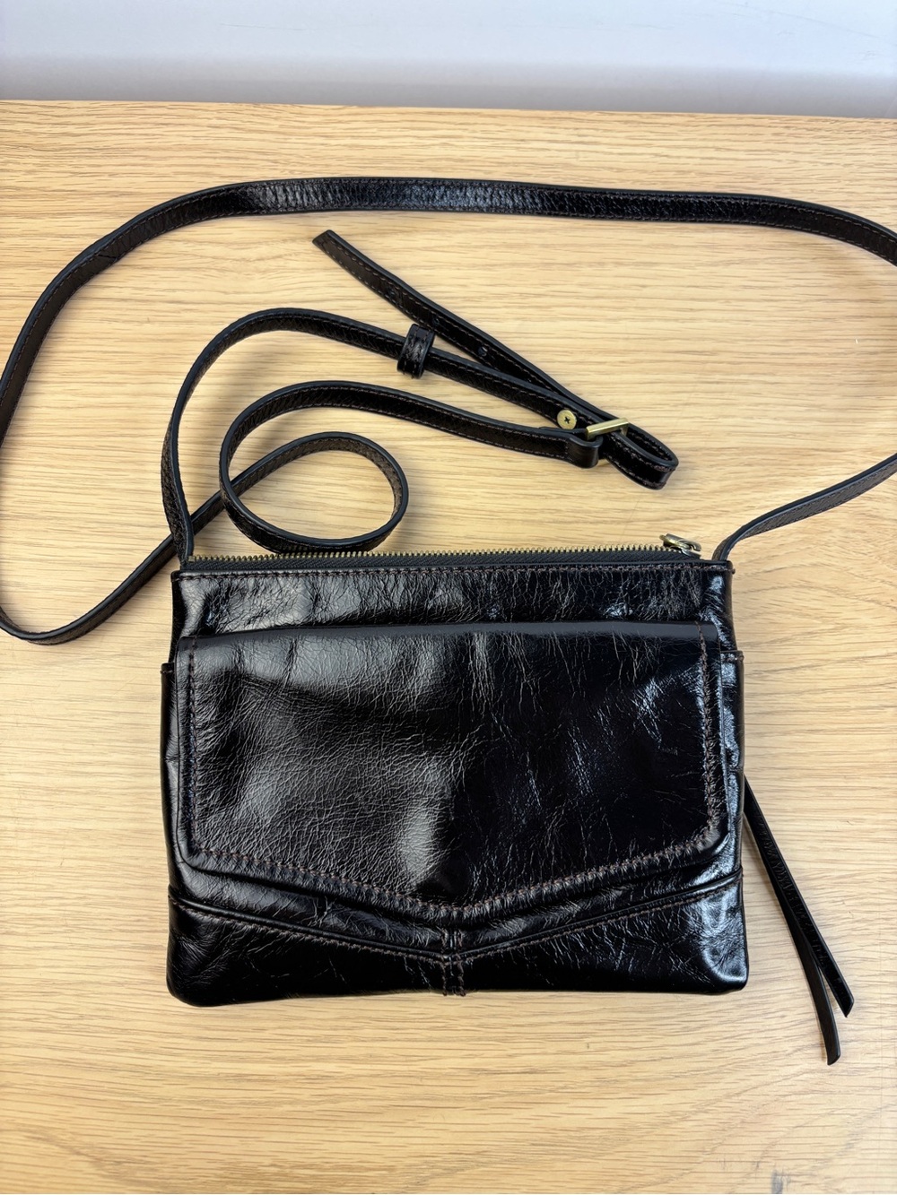 HOBO‎ Stroll Black Leather Small Crossbody Bag